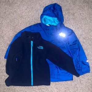 North face jacket with snap in fleece